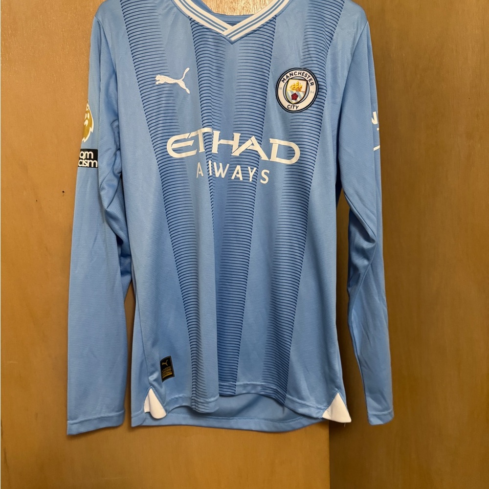 Manchester City Blue Long Sleeve Jersey